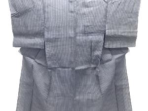 アンティーク　本場宮古上布　縞織り出し着物(材料)